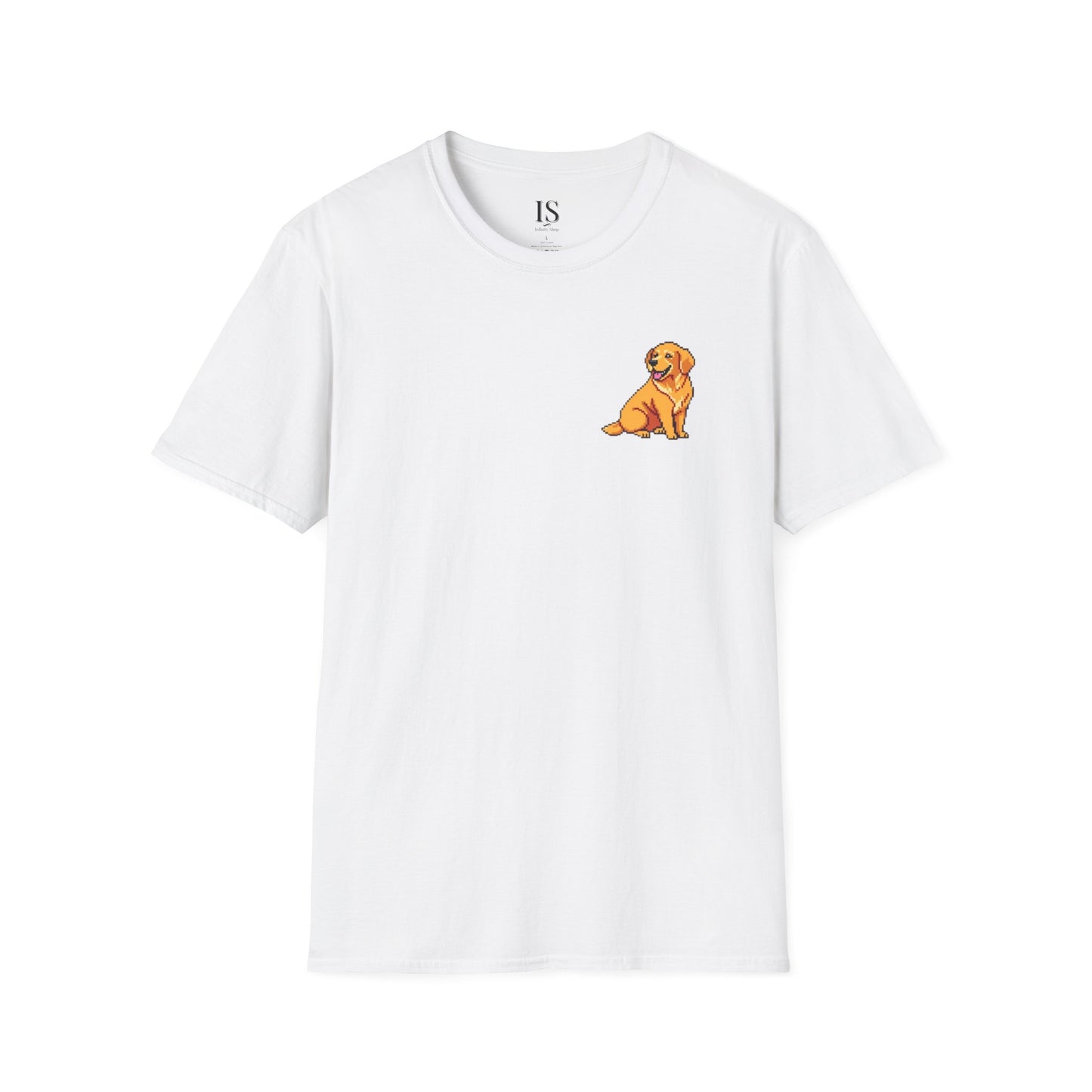 Golden Retriever Pixelated T-Shirt