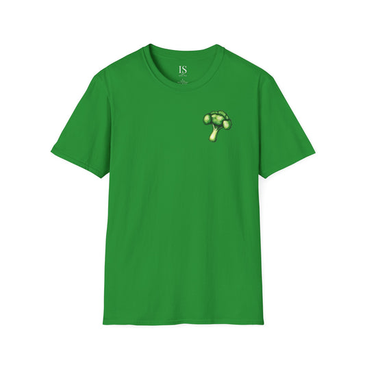 Broccoli Minimalist Tee - Unisex T-Shirt for Vegetarians and Vegans