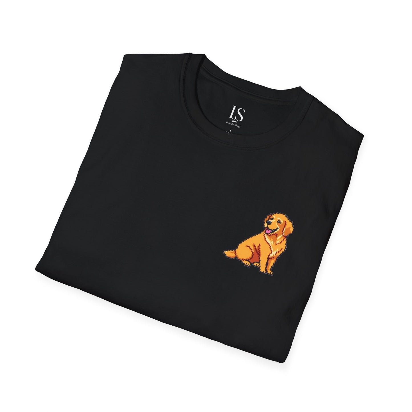 Golden Retriever Pixelated T-Shirt