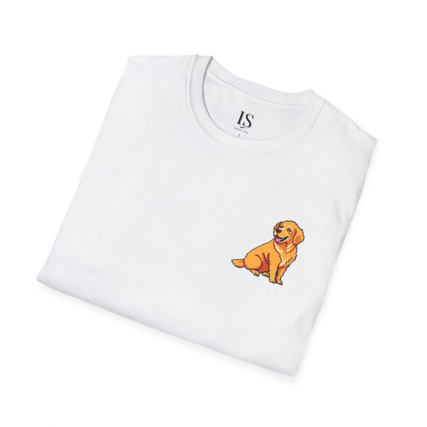 Golden Retriever Pixelated T-Shirt