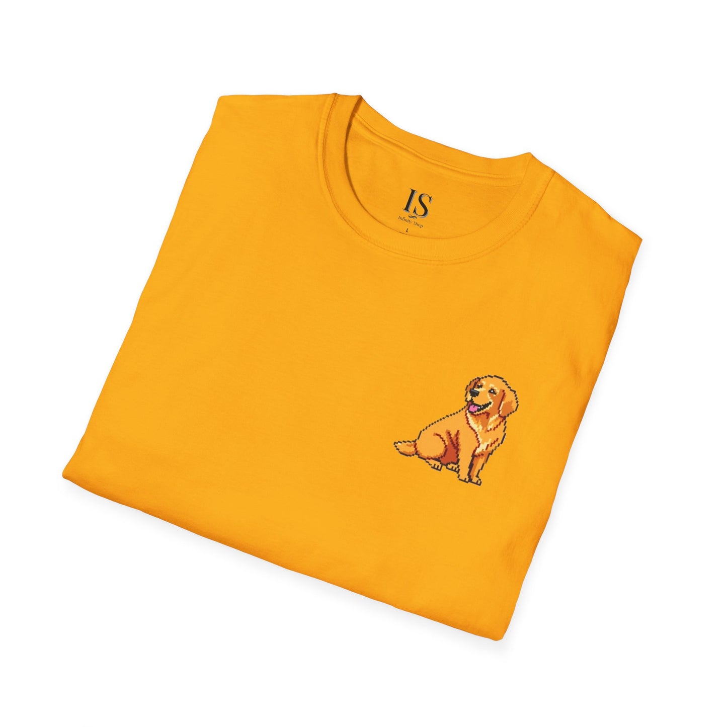 Golden Retriever Pixelated T-Shirt