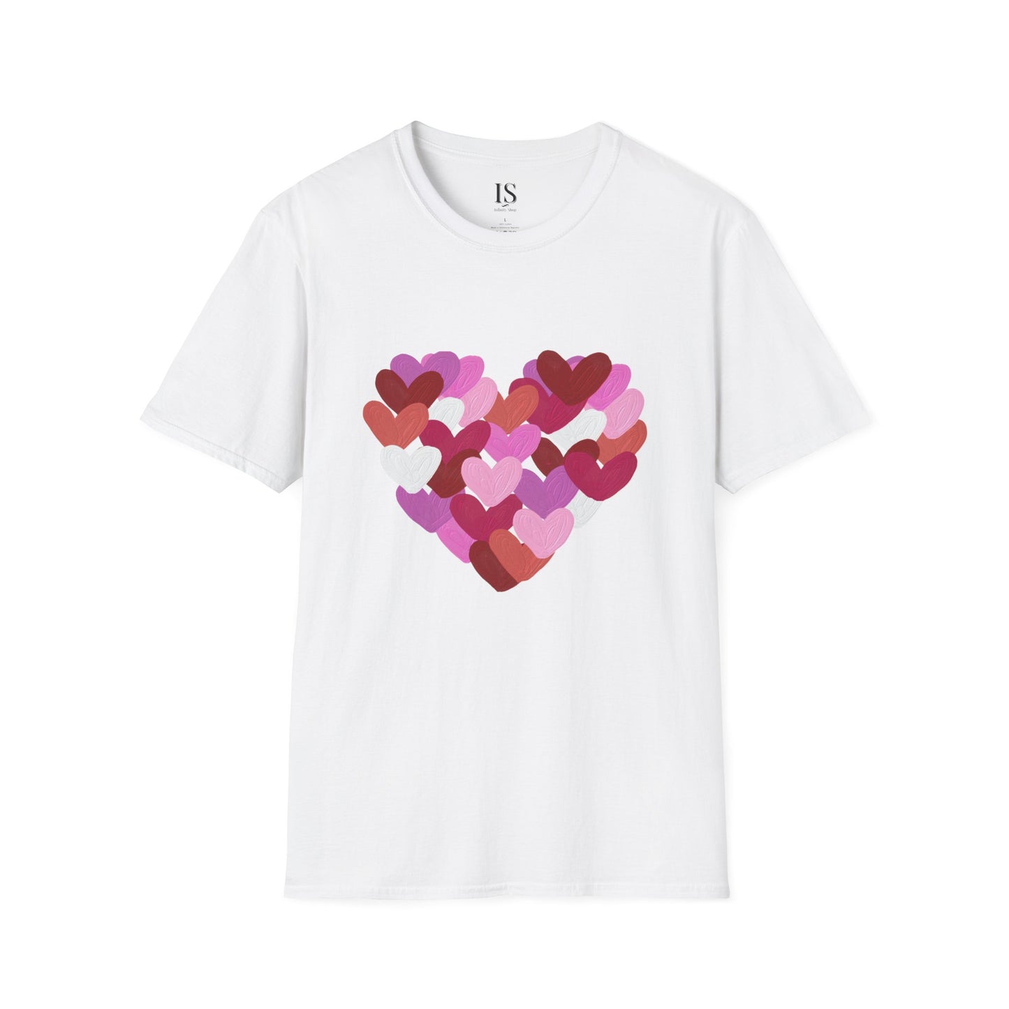 Camiseta con corazón de corazones